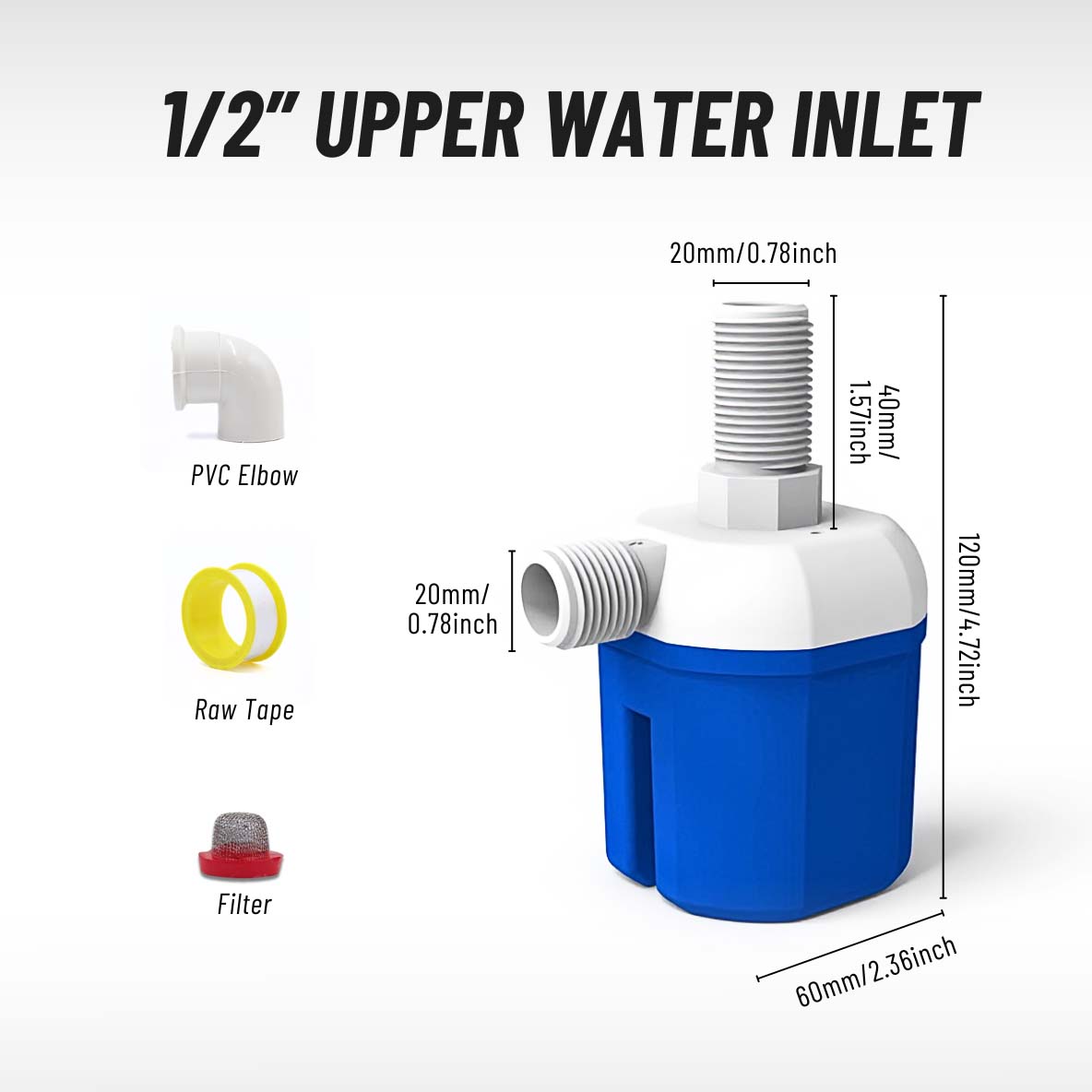 Automatic water level control valve