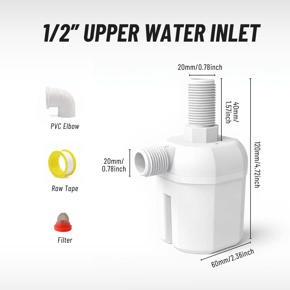 Automatic water level control valve