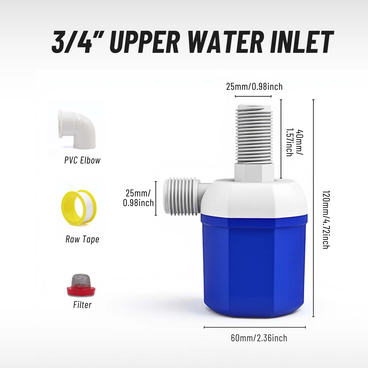 Automatic water level control valve