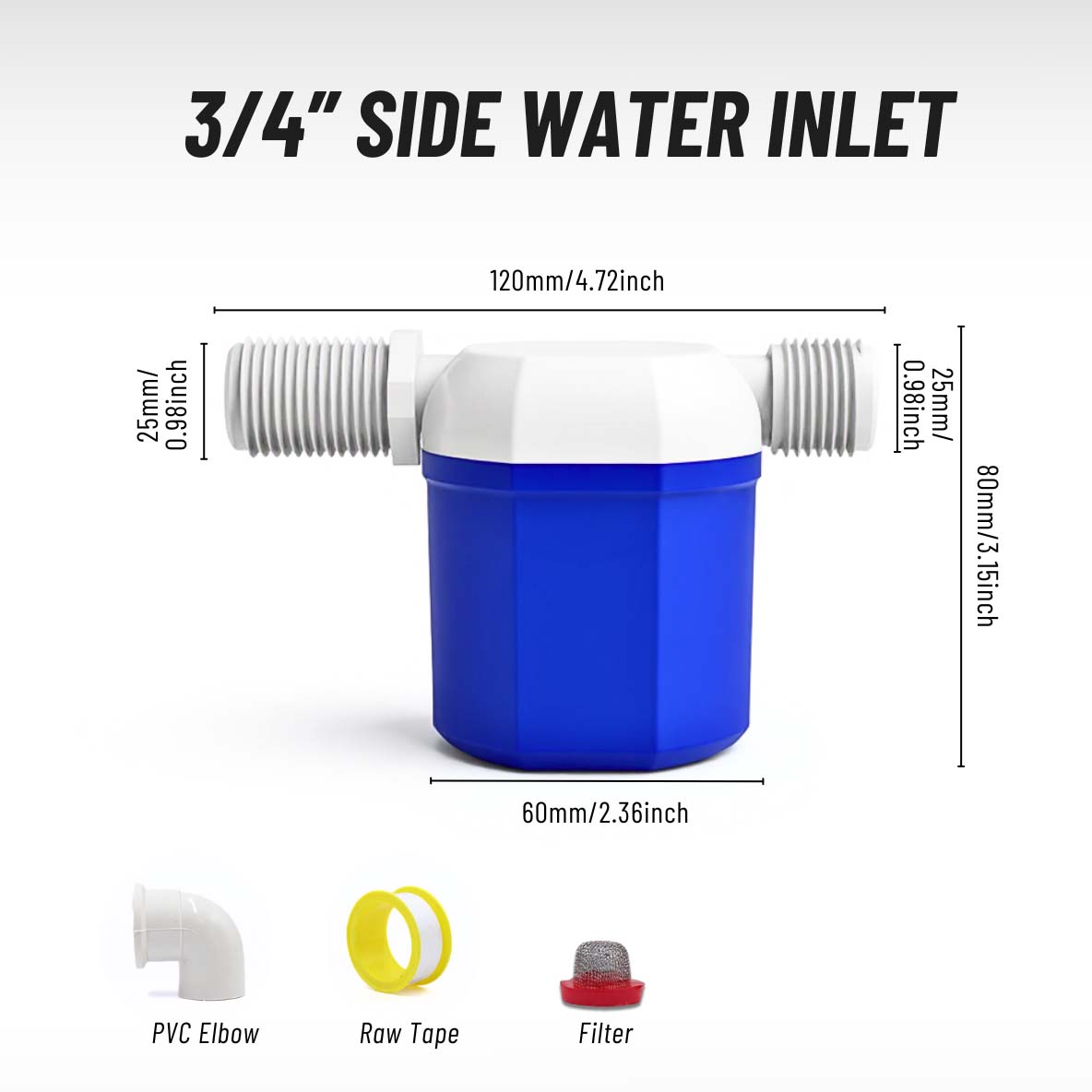 Automatic water level control valve