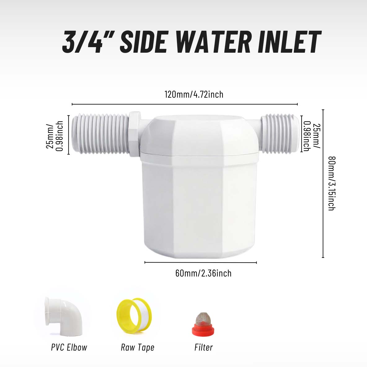 Automatic water level control valve